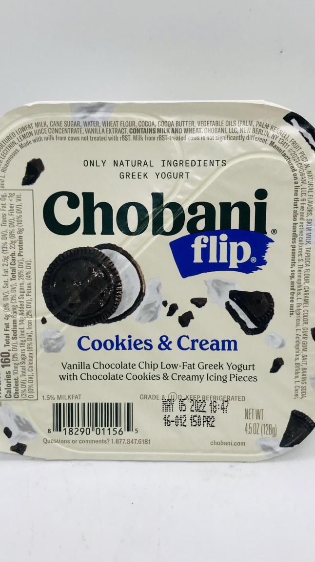 Chobani Flip Cookies & Cream 4.5 OZ