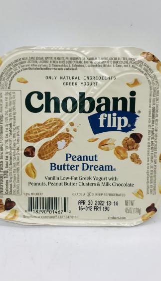 Chobani Flip Peanut butter dream 4.5 OZ