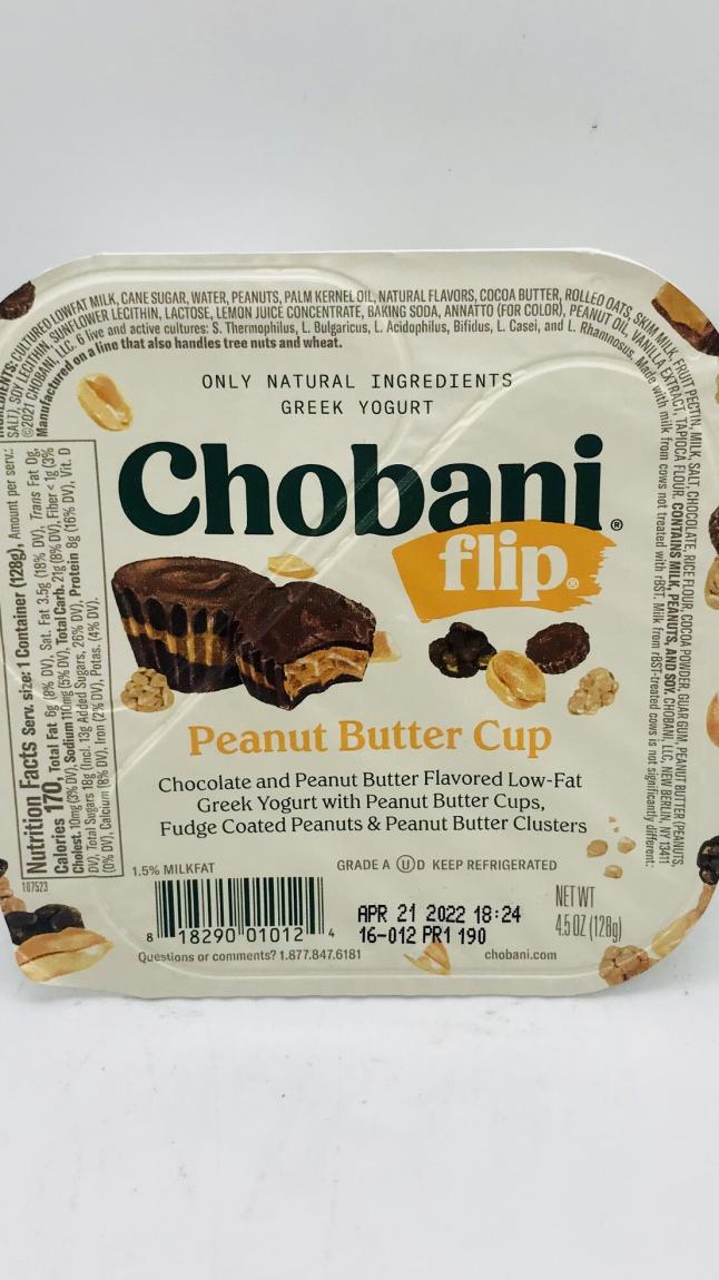 Chobani Flip Peanut butter cup 4.5 OZ