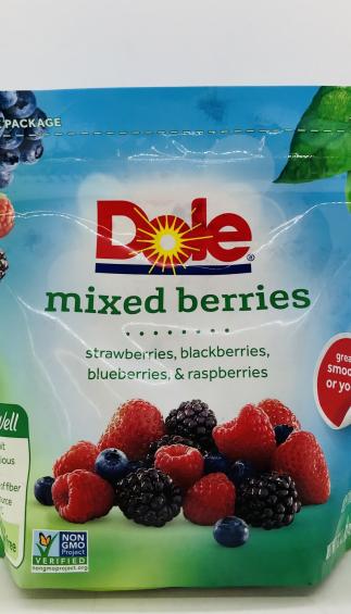 Dole Mixed Berries Strawberries, Blackberries, Blueberries, & Raspberries Keep Frozen 340g