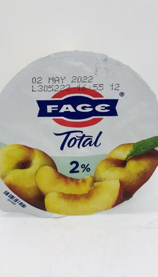 Fage yogurt 2% peach 150g.