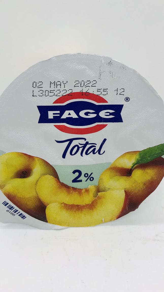 Fage yogurt 2% peach 150g.