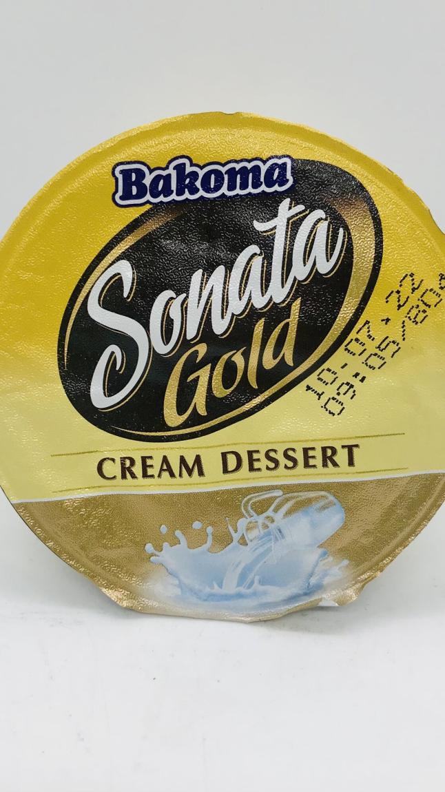 Bakoma Sonata gold cream desert 140g.