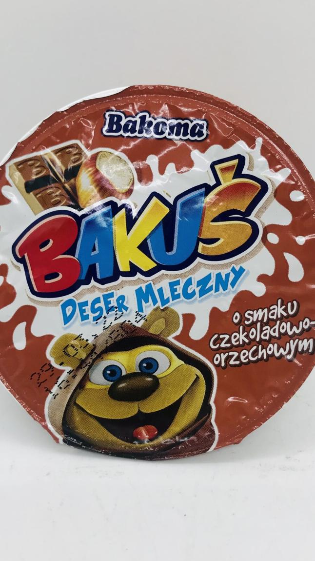 Bakoma Bakus chocolate-hazelnut milk dessert 100g.