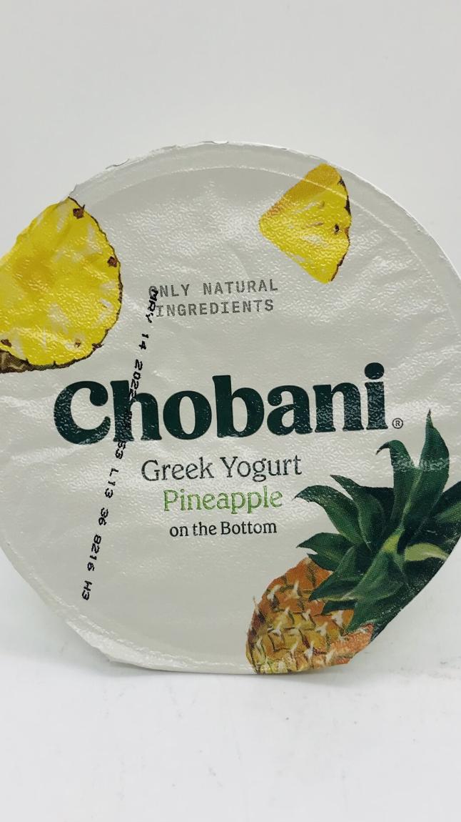 Chobani Greek Yogurt Pineapple 150g.