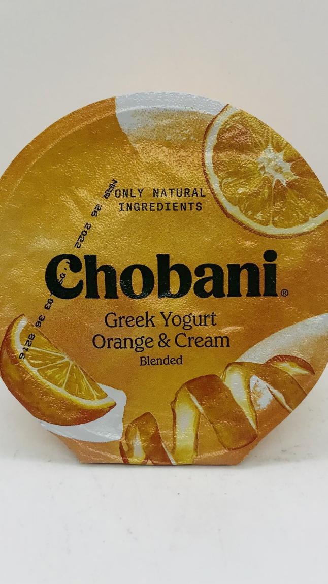 Chobani Greek Yogurt Orange and Cream 150g.