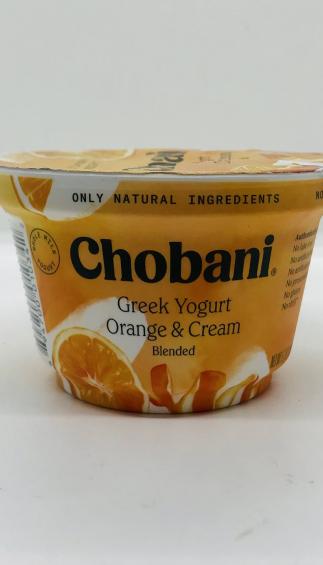 Chobani Greek Yogurt Orange and Cream 150g.