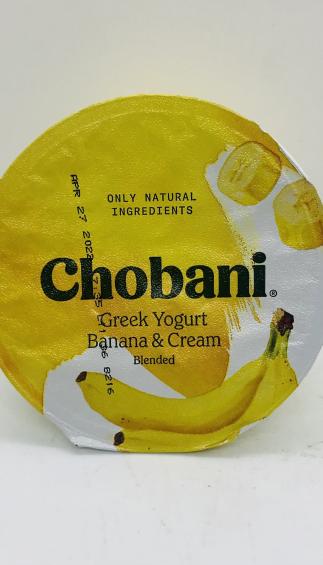 Chobani Greek Yogurt Banana & Cream 150g.