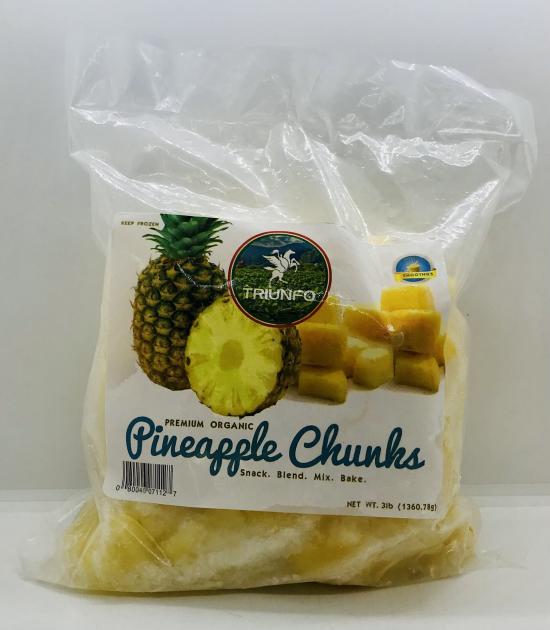 Triunfo Premium Organic Pineapple Chunks 1360.78g.