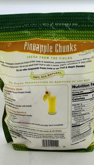 Campoverde Pineapple Chunks Keep Frozen 1.36kg