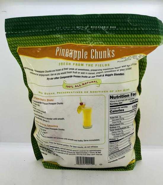 Campoverde Pineapple Chunks Keep Frozen 1.36kg