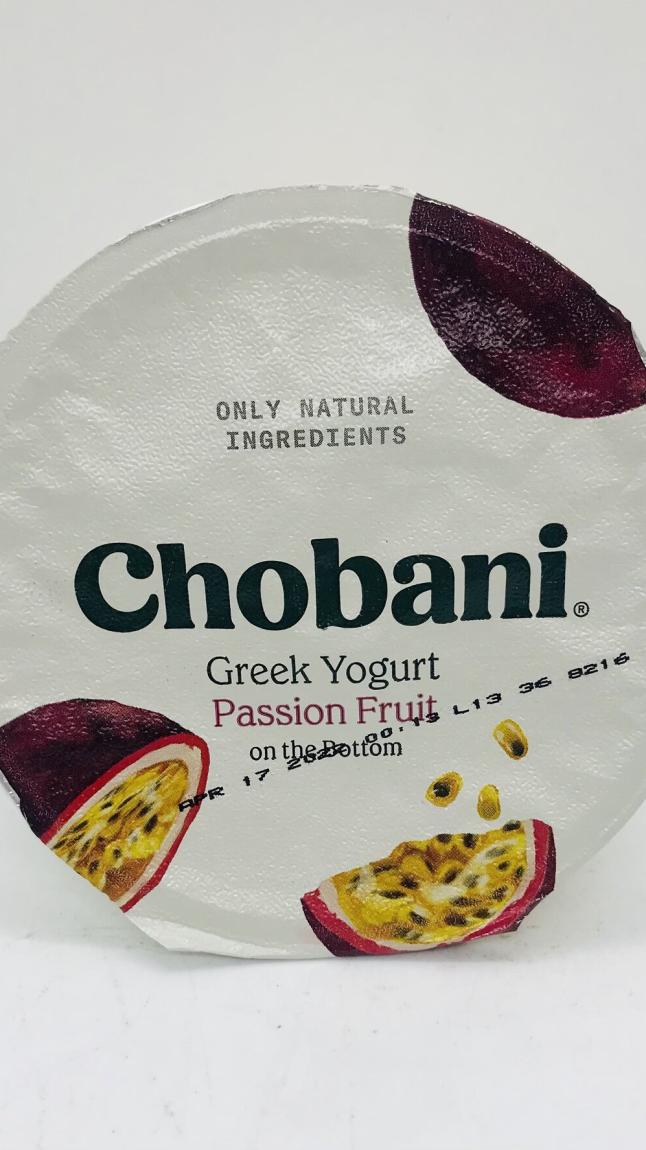 Chobani  Greek yogurt Passion fruit 150g.