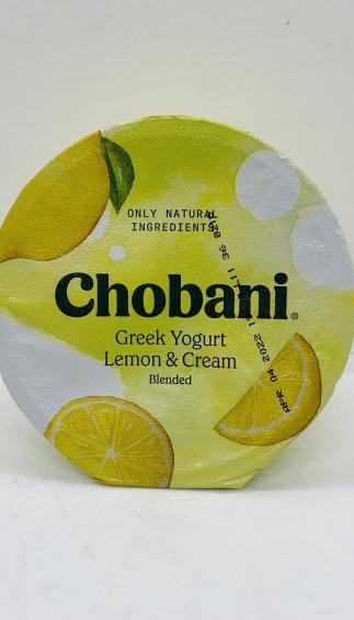 Chobani Greek Yogurt Lemon and Cream 150g.