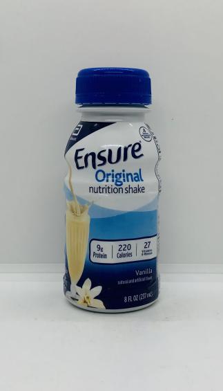 Ensure Original nutrition shake  Vanilla 237mL.