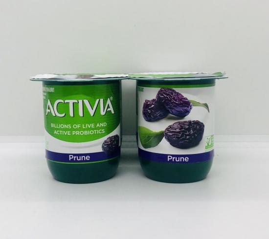 Activia lowfat prune yogurt 113g x 4