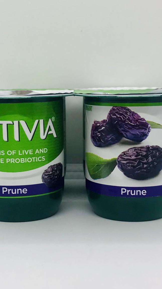 Activia lowfat prune yogurt 113g x 4