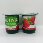 Activia lowfat strawberry yogurt 113g x 4