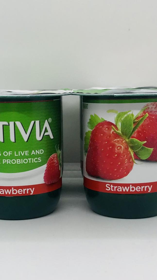 Activia lowfat strawberry yogurt 113g x 4