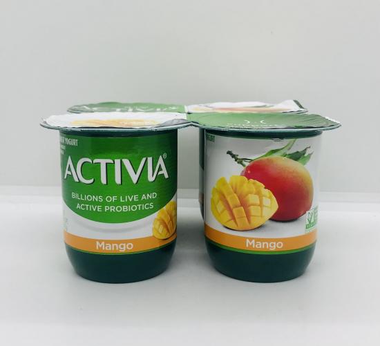 Activia lowfat Mango yogurt 113g x 4