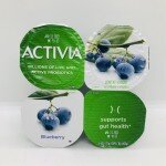 Activia lowfat blueberry yogurt 113g x 4