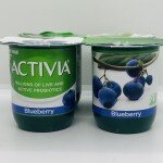 Activia lowfat blueberry yogurt 113g x 4