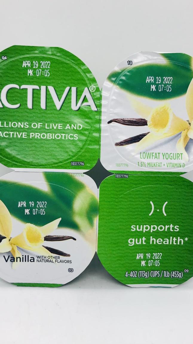 Activia lowfat Vanilla yogurt 113g x 4