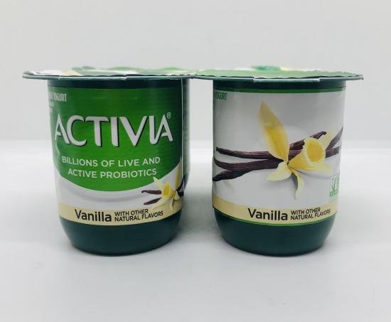 Activia lowfat Vanilla yogurt 113g x 4