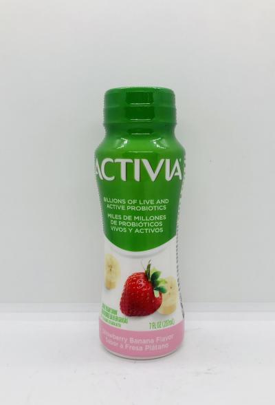 Activia Yogurt strawberry banana 207ml.