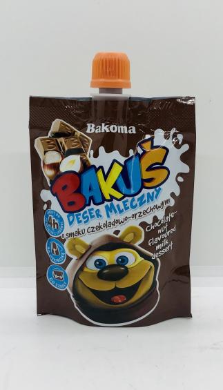 Bakoma Bakus Chocolate-nut milk dessert 80g.