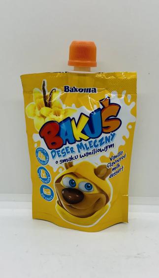 Bakoma Bakus vanilla flavoured milk dessert 80g.