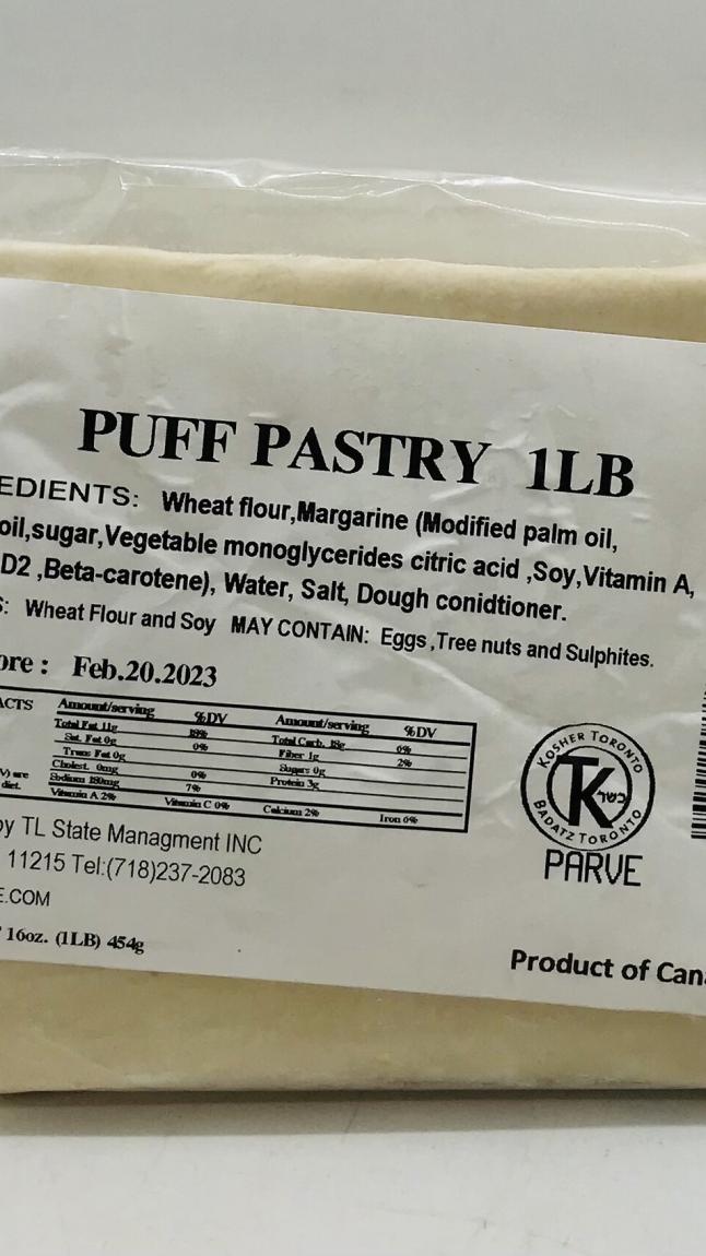 Puff Pastry 454g.