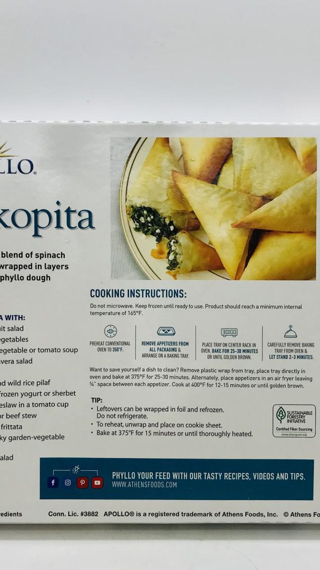 Apollo Spanakopita 12Oz