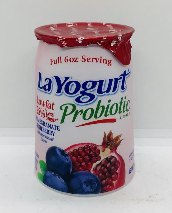 La Yogurt Probiotic pomegranate blueberry 170g.