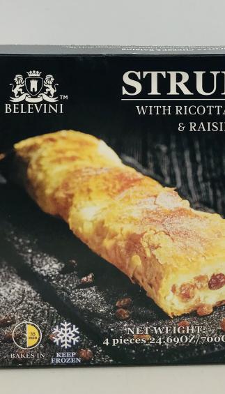 Belevini Strudel with Ricotta Cheese & Raisins 700g