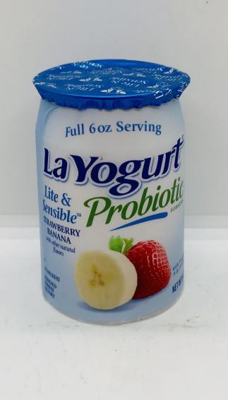 La Yogurt Probiotic Strawberry-banana 170g.