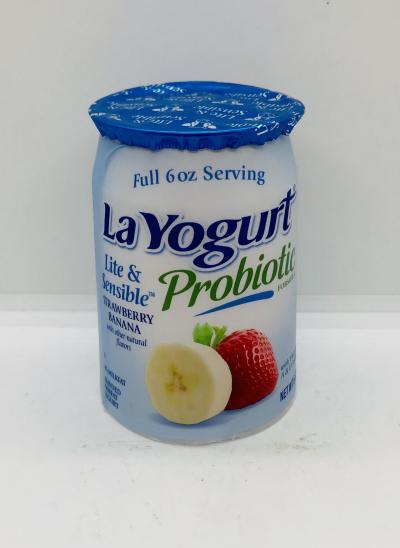 La Yogurt Probiotic Strawberry-banana 170g.