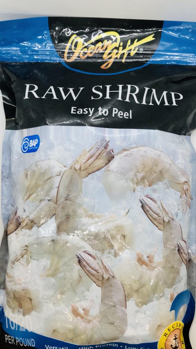 Ocean Gift Raw Shrimp Easy To Peel Keep Frozen 907g