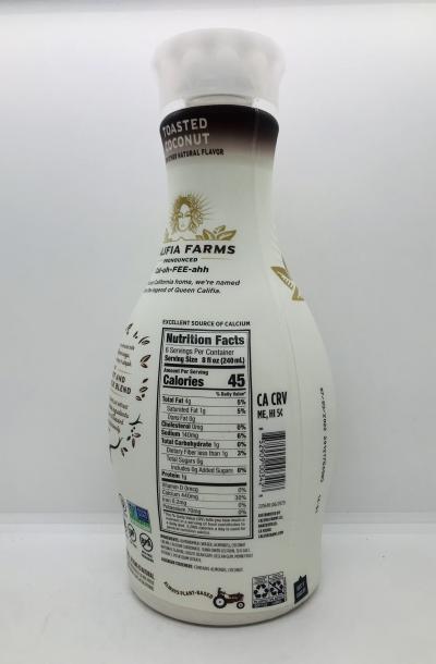 Califia farms Toasted Coconut Almond milk 1.5QT