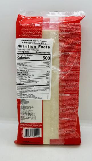 SuperFresh Puff Pastry 500g.