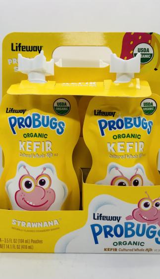 Lifeway Probugs Organic Kefir straw/banana 416 mL.