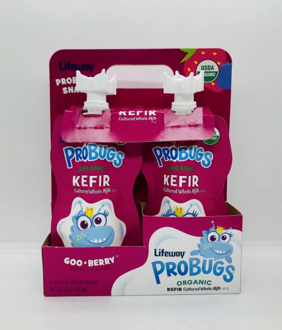 Lifeway Probugs Organic Kefir goo berry 416 mL.