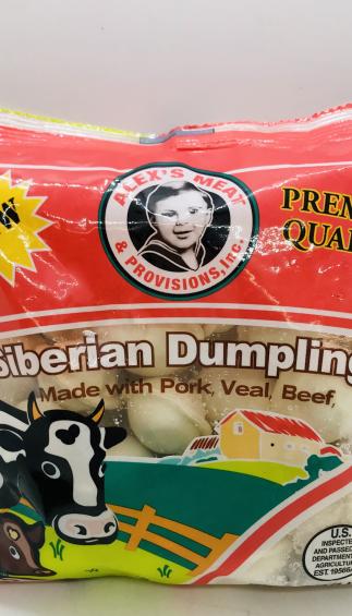 Alex's meat and provisions Siberian Dumplings With Pork, Veal, Beef 454g