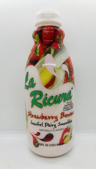 La Ricura Strawberry banana Smoothie 946mL.