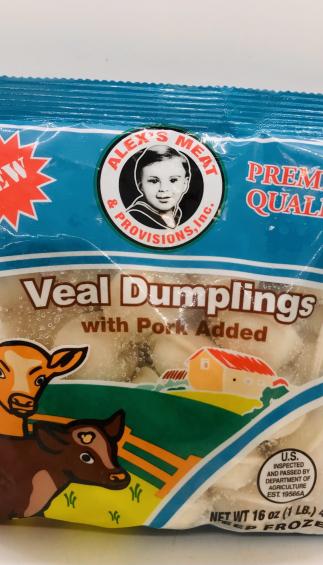 Alex's meat and provisions Veal Dumplings With Pork Keep Frozen 454g