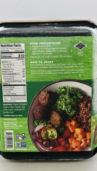 Heaven & Earth Extra Green Falafel With Organic Chickpeas 396g