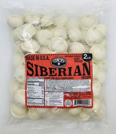 Olma Siberian Por & Beef Dumplings Keep Frozen 2LB