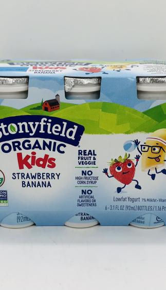 Stonyfield Smoothie strawberry banana 6Pk