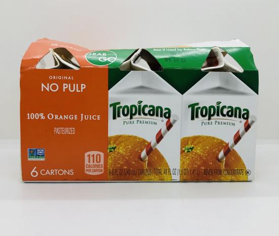 Tropicana pure premium 100% orange juice 6pcs