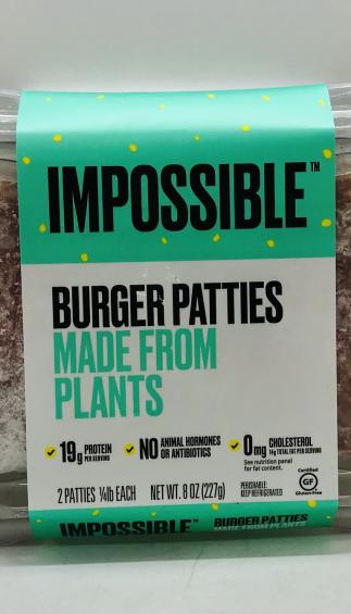 Impossible Burger Patties 227g.