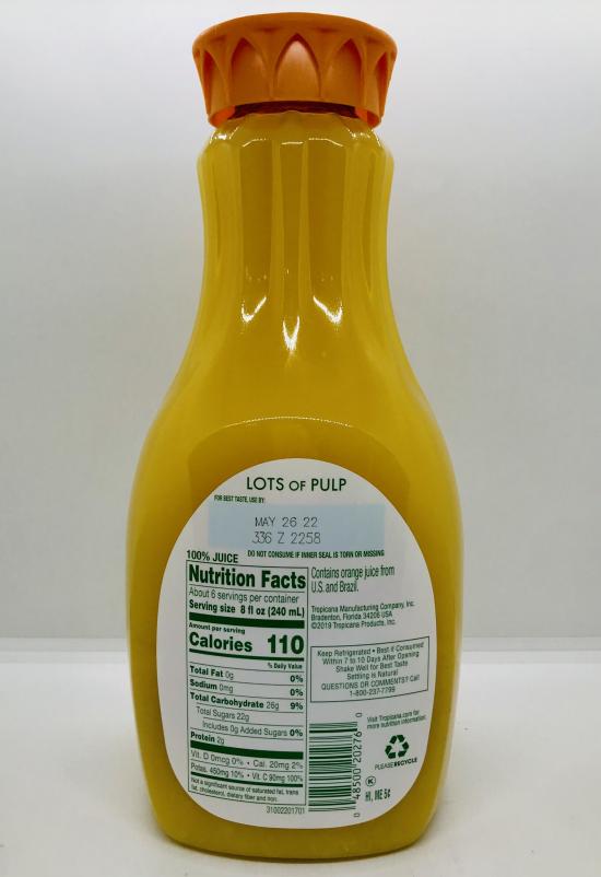 Tropicana Grovestand Lots of Pulp  1.53L